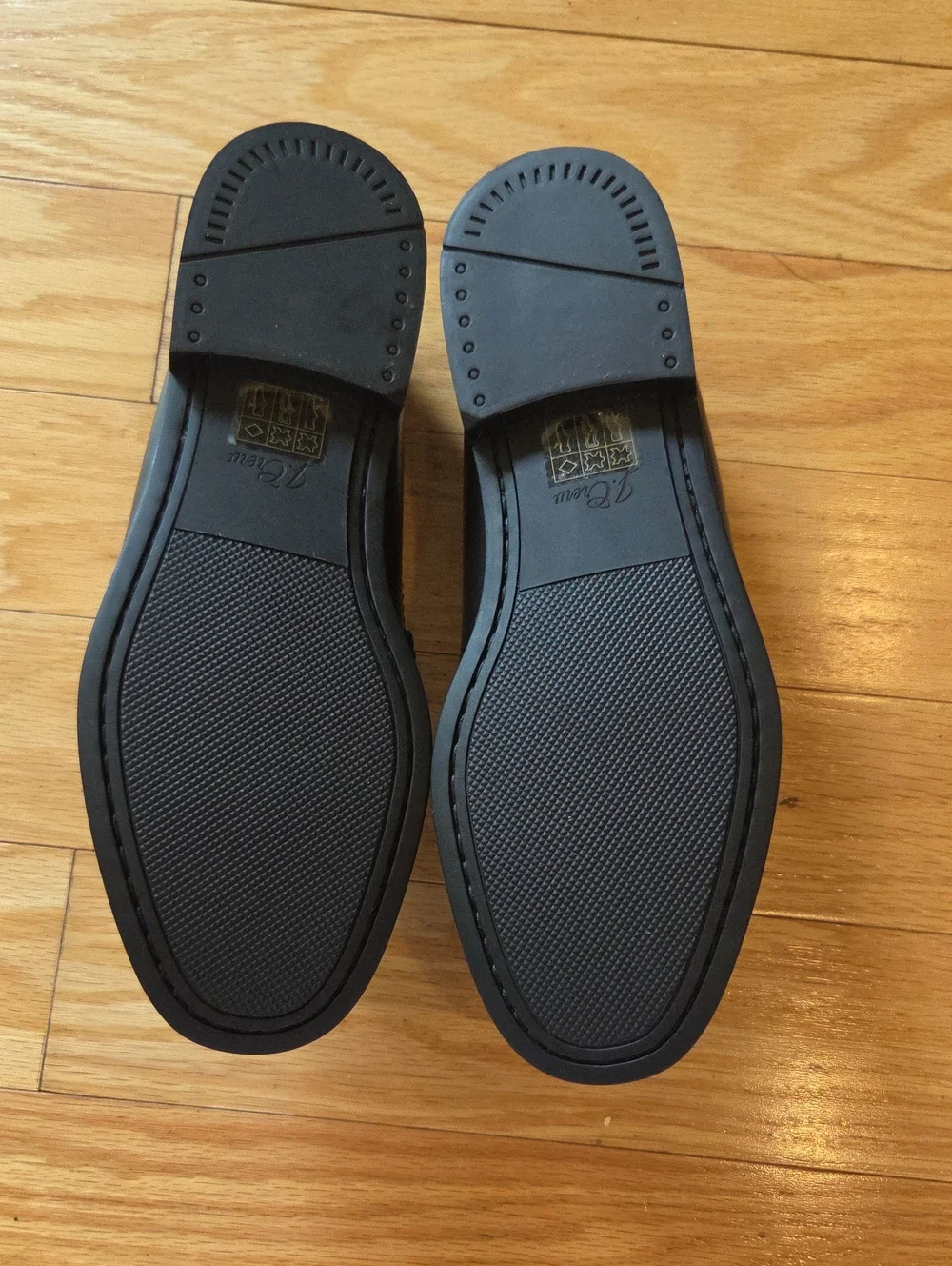 J. Crew Camden Classic Leather Penny Loafers in Dark Brown With Rubber Soles